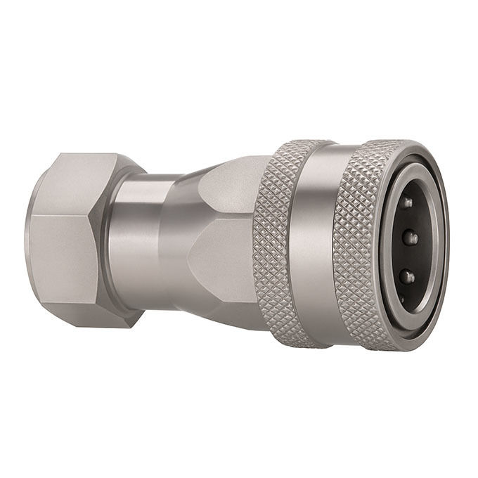 1 Inch Tutup Jenis ISO Quick Coupler, Rilis Cepat Kopling Stainless Steel
