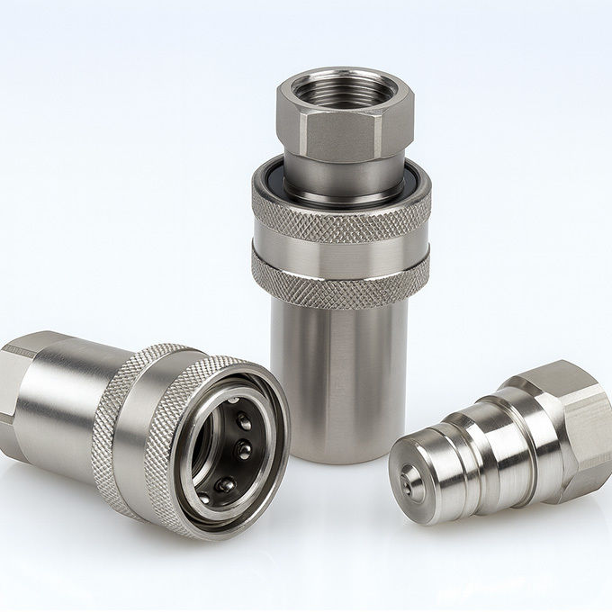 Kopling Cepat Baja Tahan Karat Cb-spm-10f-a-iso-7241-a Dengan Koneksi Steker dan Soket Parker 6600