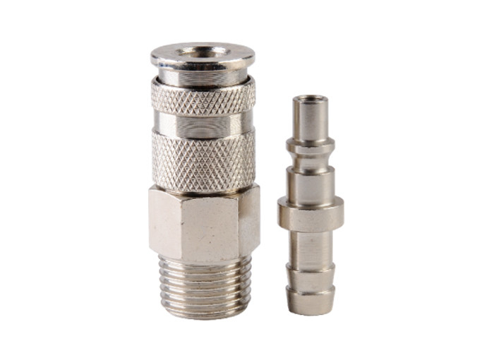 ARO210 Pneumatic Quick Couplings 1250 L/Min, 35 Bar, Konektor Putus Baja Zinc Plated